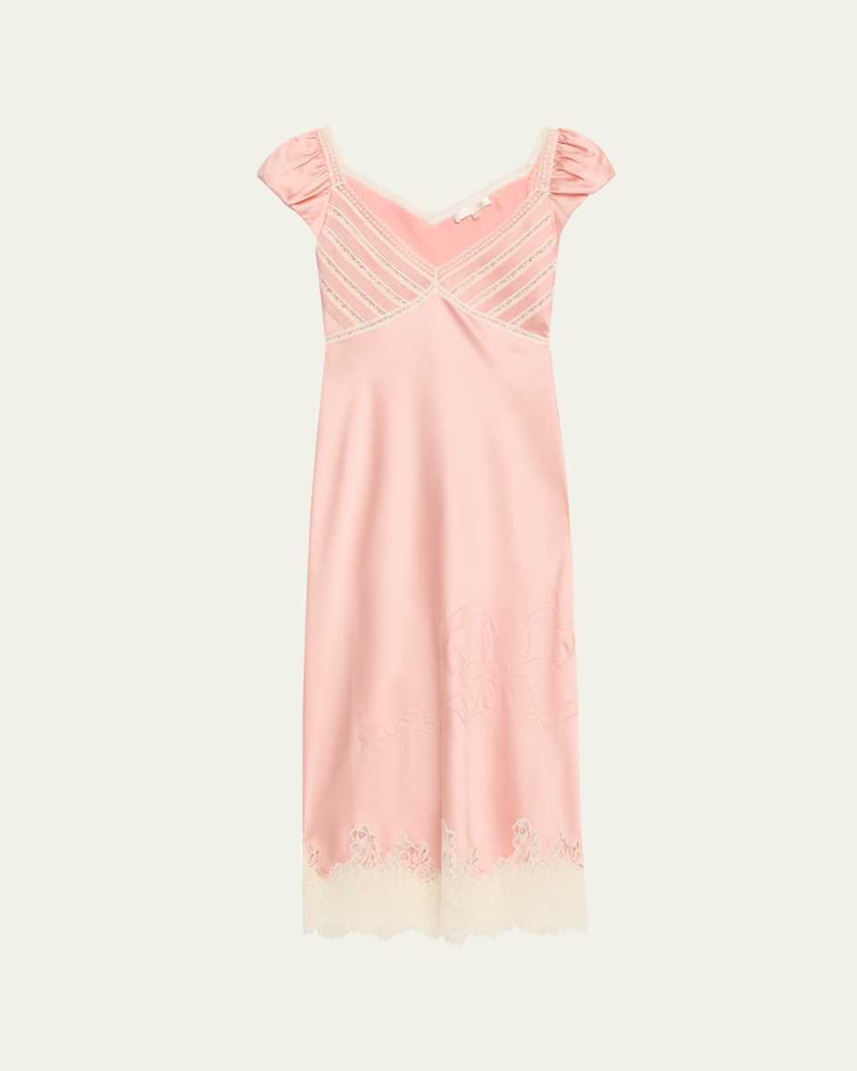 Brinkley Satin Midi Dress